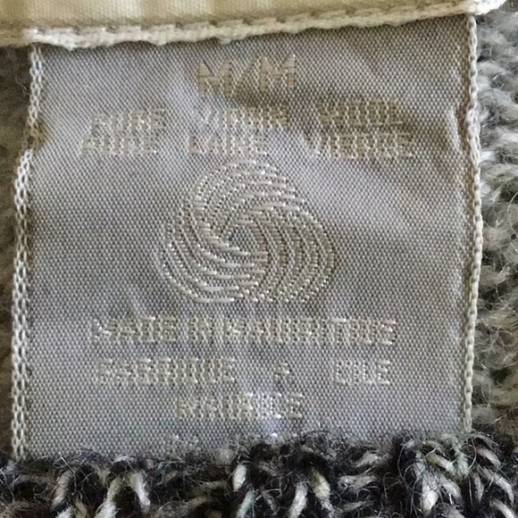 vintage marled grey wool sweater medium - Picture 6 of 6